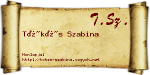 Tőkés Szabina névjegykártya